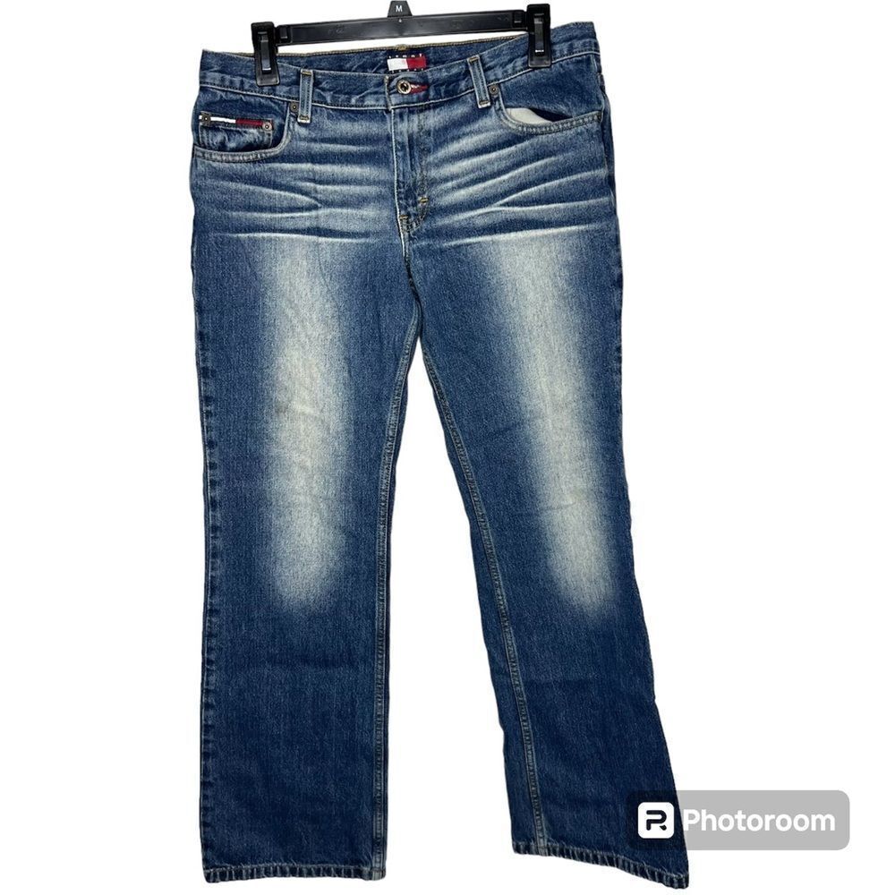 Tommy Hilfiger Ultra Wash Blue Mid Rise Hip Women’s Bootcut Jeans Sz 13/30 Y2K